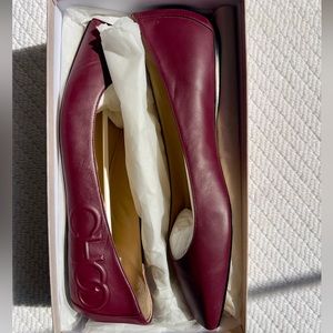 NIB Burgundy Jimmy Choo Flats